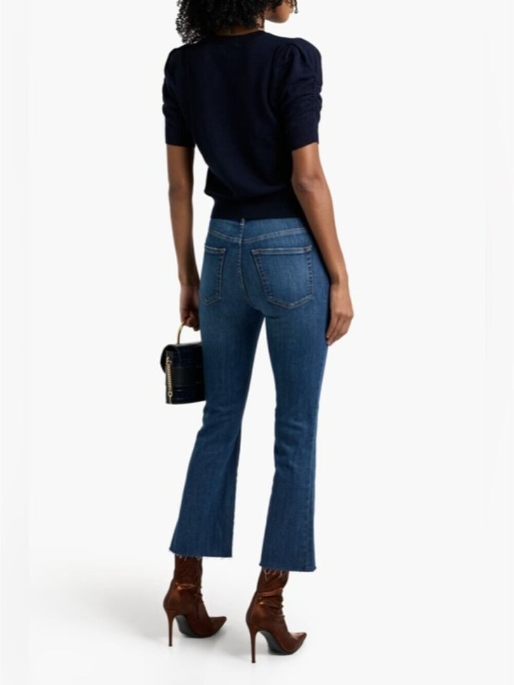FRAME Le Crop mini boot cropped jeans size 32 - Picture 2 of 10